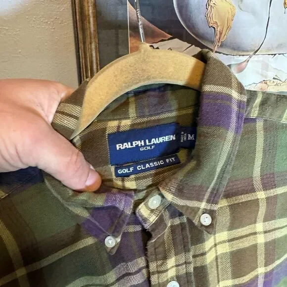 Vintage Polo Ralph Lauren Plaid Button Up Shirt - Picture 3 of 6